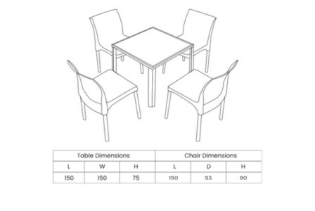 8 Seater Richmond Dining Set - ellements