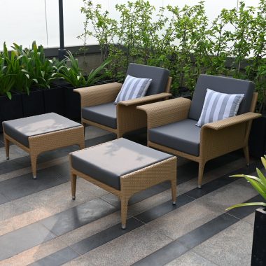 Outdoor furniture in Roof top restaurant