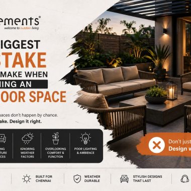 Premium outdoor furniture designed for long-lasting outdoor use in Chennai