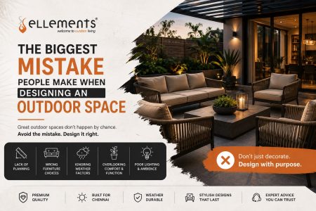 Premium outdoor furniture designed for long-lasting outdoor use in Chennai